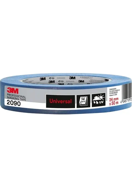 3M 2090 Mavi Kağıt Maskeleme Bandı 24mm x 50m