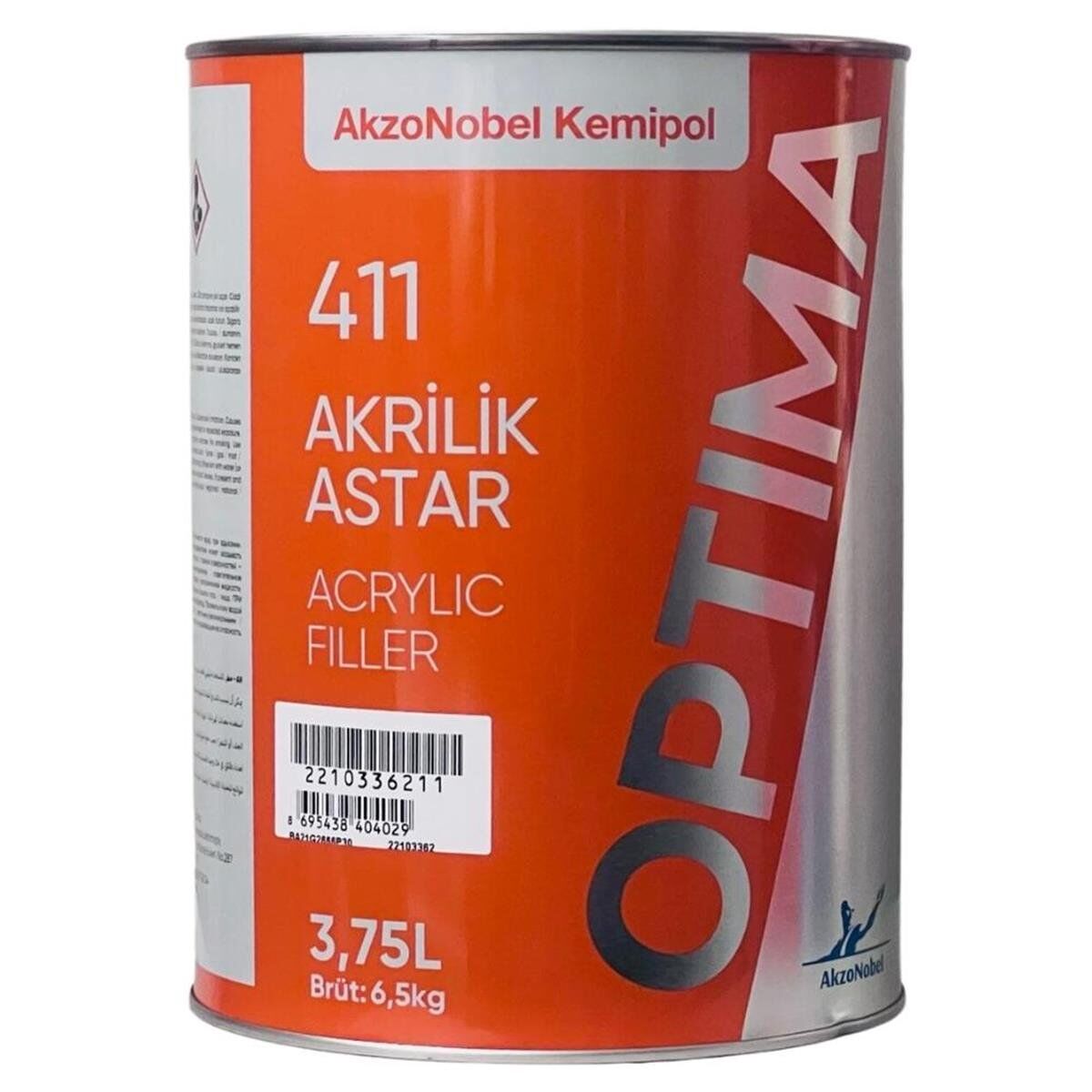 Optima Akrilik Filler Astar 411 3.75lt